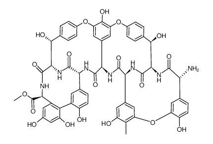 Ristomycin A aglycone结构式