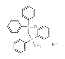 diphenylphosphorylmethyl-methyl-diphenyl-phosphanium Structure