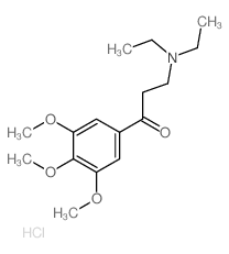 1-Propanone,3-(diethylamino)-1-(3,4,5-trimethoxyphenyl)-, hydrochloride (1:1)结构式