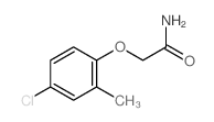 2-(4-chloro-2-methyl-phenoxy)acetamide结构式