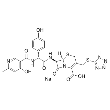 Cefpiramide sodium structure