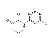 Ethyl ((6-methoxy-2-methyl-4-pyrimidinyl)amino)oxoacetate Structure