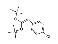 2-(4-chlorophenyl)-1,1-bis(trimethylsilyloxy)ethene Structure