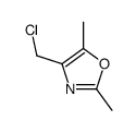 4-(氯甲基)-2,5-二甲基-1,3-氧唑结构式