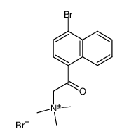 [N-(4-bromo-1-naphthoyl)methyl]trimethylammonium bromide Structure