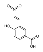 4-hydroxy-3-(2-nitroethenyl)benzoic acid Structure