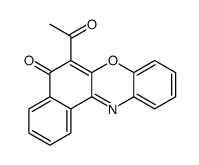 6-acetylbenzo[a]phenoxazin-5-one结构式