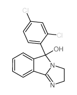 5-(2,4-dichlorophenyl)-2,3-dihydroimidazo[1,2-b]isoindol-5-ol结构式