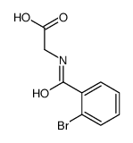 [(2-溴苯甲酰基)氨基]乙酸结构式