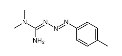 1,1-dimethyl-2-p-tolylazoguanidine结构式