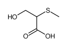 3-hydroxy-2-methylsulfanylpropanoic acid Structure