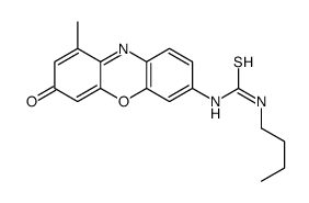 1-butyl-3-(9-methyl-7-oxophenoxazin-3-yl)thiourea Structure