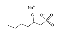 Sodium 2-chlorohexane-1-sulfonate Structure
