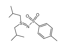 S,S-diisobutyl-N-(toluene-4-sulfonyl)-sulfimide结构式