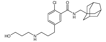Benzamide, 2-chloro-5-[3-[(3-hydroxypropyl)amino]propyl]-N-(tricyclo[3.3.1.13,7]dec-1-ylmethyl) Structure
