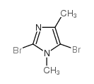 2,5-二溴-1,4-二甲基-1H-咪唑结构式
