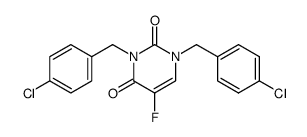 1,3-bis(4-chlorobenzyl)-5-fluoropyrimidine-2,4(1H,3H)-dione Structure
