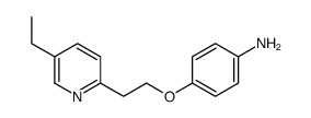 4-[2-(5-乙基-2-吡啶)乙氧基]苯胺结构式