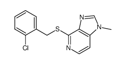 4-o-chloro-benzylthio-1-methyl-1H-imidazo(4,5-c)pyridine结构式