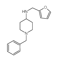 1-Benzyl-N-(2-furylmethyl)piperidin-4-amine结构式