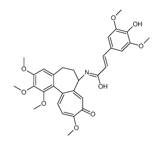 (E)-3-(4-hydroxy-3,5-dimethoxyphenyl)-N-[(7S)-1,2,3,10-tetramethoxy-9-oxo-6,7-dihydro-5H-benzo[a]heptalen-7-yl]prop-2-enamide Structure