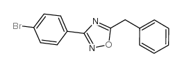 5-苄基-3-(4-溴苯基)-1,2,4-噁二唑结构式