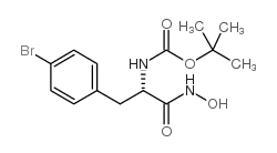 1-(羟氨基)-3-(4-溴苯基)-1-氧丙烷-2-基氨基甲酸叔丁酯结构式