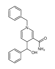 1-benzyl-4-(hydroxy(phenyl)methyl)-1,4-dihydropyridine-3-carboxamide Structure