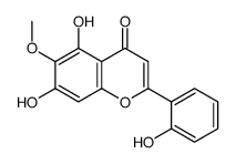 5,7-dihydroxy-2-(2-hydroxyphenyl)-6-methoxychromen-4-one Structure