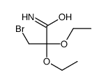 3-bromo-2,2-diethoxypropanamide结构式