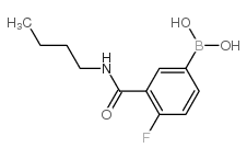 3-(N-丁基氨甲酰基)-4-氟苯基硼酸图片
