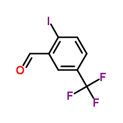 2-碘-5-(三氟甲基)苯甲醛结构式