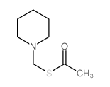 Ethanethioic acid,S-(1-piperidinylmethyl) ester structure