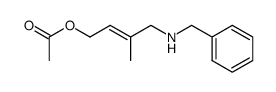 (E)-4-(benzylamino)-3-methylbut-2-en-1-yl acetate结构式