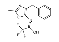 N-(4-benzyl-2-methyl-1,3-oxazol-5-yl)-2,2,2-trifluoroacetamide Structure