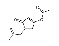 [4-(2-methylprop-2-enyl)-3-oxocyclopenten-1-yl] acetate结构式