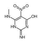 2-AMINO-6-(METHYLAMINO)-5-NITROPYRIMIDIN-4(3H)-ONE Structure