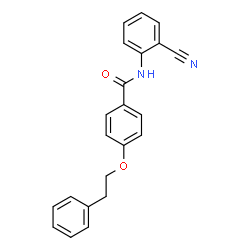N-(2-Cyanophenyl)-4-(2-phenylethoxy)benzamide Structure