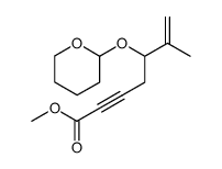 Methyl 5-Hydroxyhept-6-en-2-ynoate Tetrahydropyranyl Ether结构式