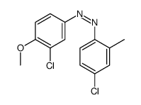 (3-chloro-4-methoxyphenyl)-(4-chloro-2-methylphenyl)diazene Structure