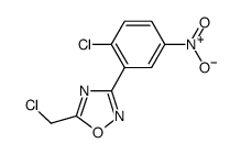 5-氯甲基-3-(2-氯-5-硝基苯基)-[1,2,4]噁二唑结构式