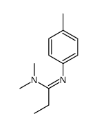 N,N-dimethyl-N'-(4-methylphenyl)propanimidamide结构式