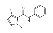 2,4-dimethyl-N-phenylpyrazole-3-carboxamide结构式