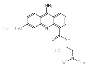 9-Amino-N-(2-(dimethylamino)ethyl)-6-methyl-4-acridinecarboxamide dihy drochloride structure
