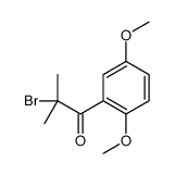 2-bromo-1-(2,5-dimethoxyphenyl)-2-methylpropan-1-one Structure