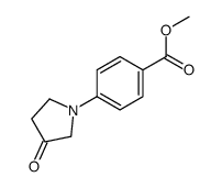 methyl 4-(3-oxopyrrolidin-1-yl)benzoate结构式