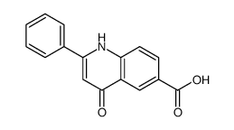 4-oxo-2-phenyl-1H-quinoline-6-carboxylic acid结构式