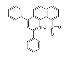 2,4-diphenylbenzo[h]quinoline-10-sulfonic acid Structure