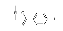 1-(4-iodophenyl)ethenoxy-trimethylsilane结构式