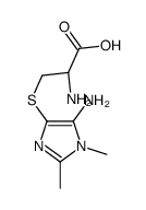 L-Cysteine, S-(5-amino-1,2-dimethyl-1H-imidazol-4-yl)-结构式